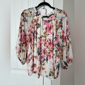 Brand new, never worn Vince Camuto floral blouse